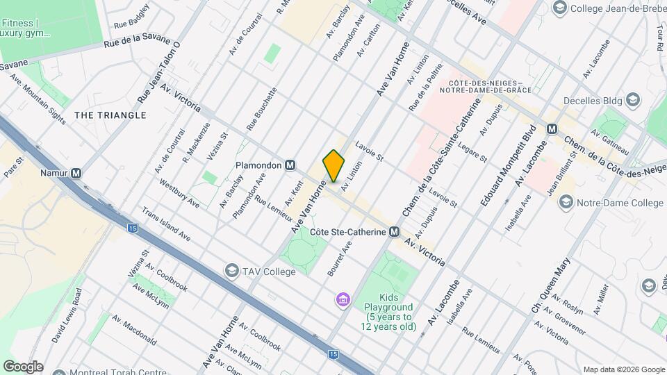 6015-6057 Victoria Av Map and Location Details