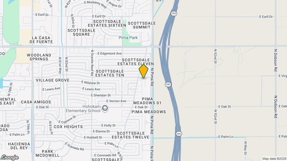 2534 N 87th Way Map and Location Details