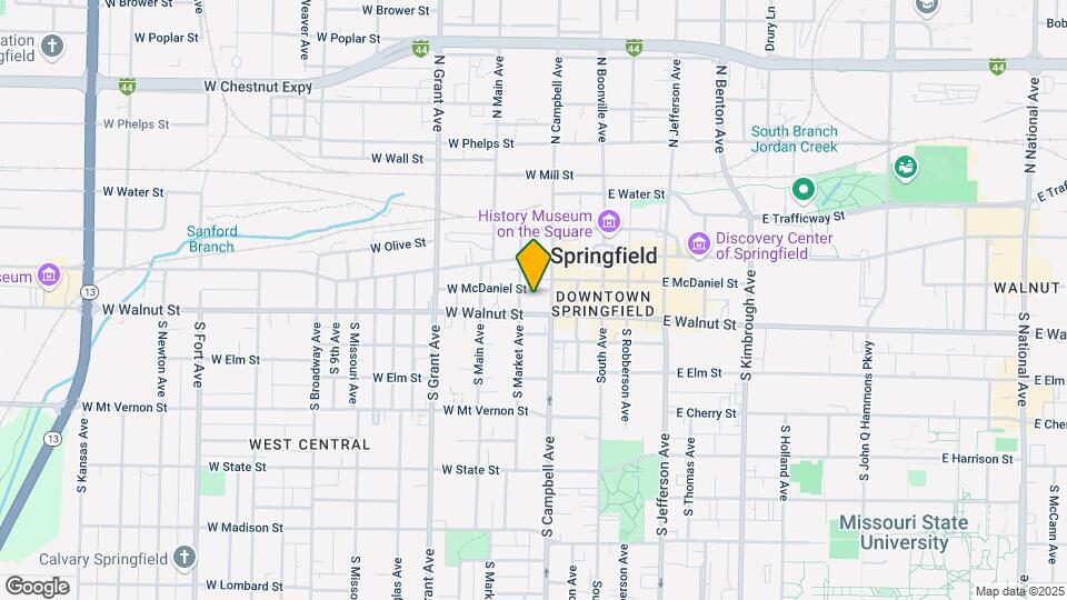 424 W McDaniel St Map and Location Details