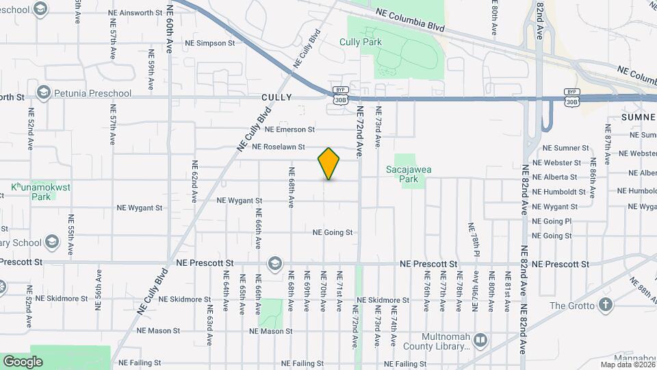 7010 NE Alberta St Map and Location Details