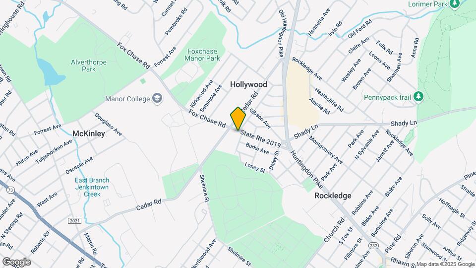 1022 Fox Chase Rd Map and Location Details