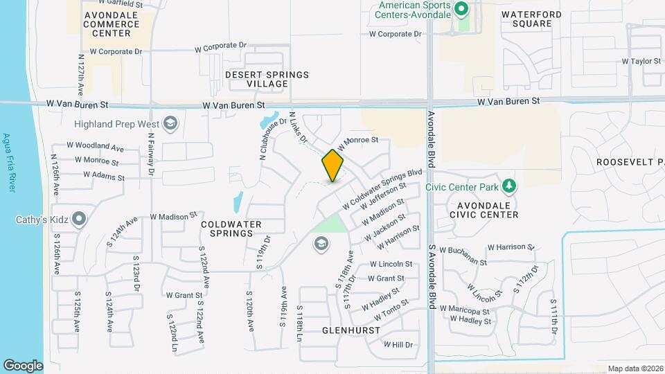 11830 W Washington St Map and Location Details