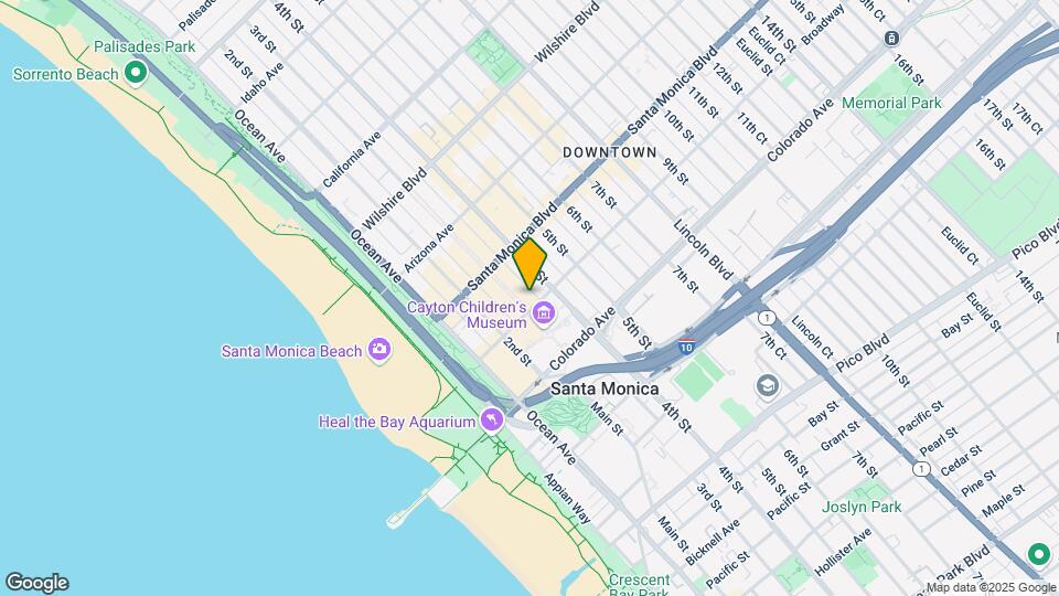 1453 3rd Street Promenade Map and Location Details