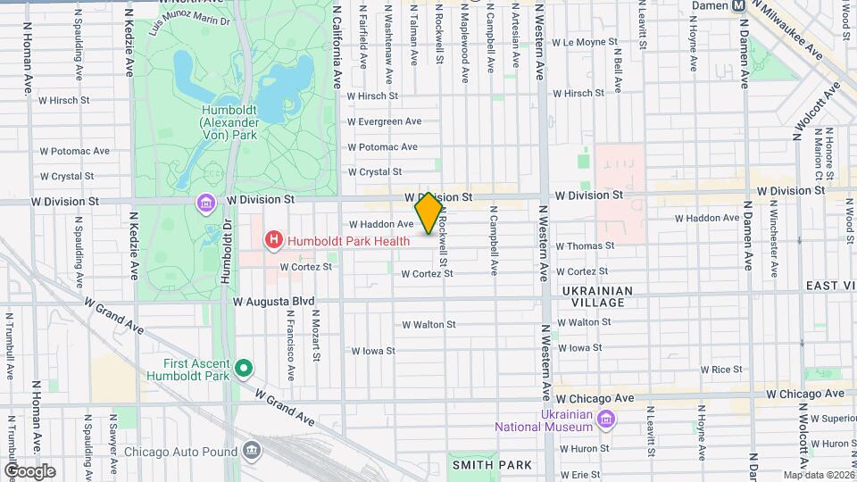 2614 W Thomas St, Unit Unit 2 Map and Location Details