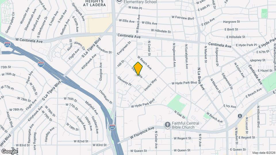 846 Victor Ave Map and Location Details