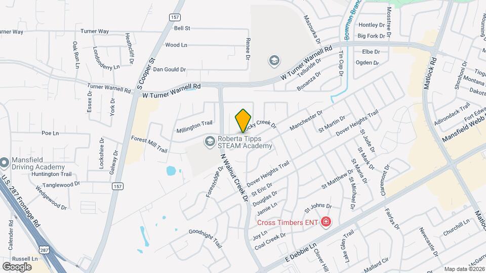 412 Rocky Creek Dr Map and Location Details