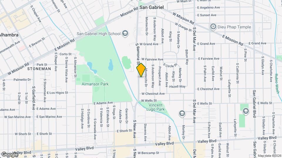 1114 S Ramona St Map and Location Details