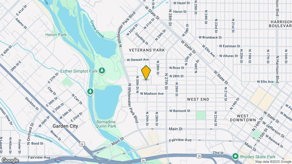 609 N 29th St Map and Location Details