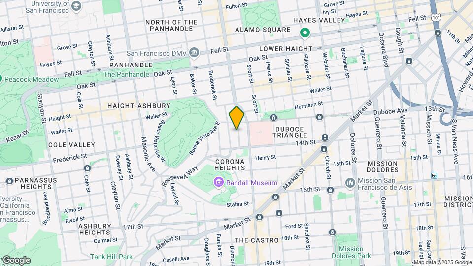 61 Divisadero St Mapa y Detalles de la Ubicación