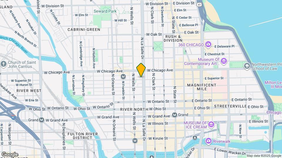 158 W Superior St Map and Location Details