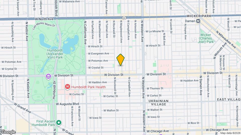 1226 N Maplewood Ave, Unit G07C Map and Location Details