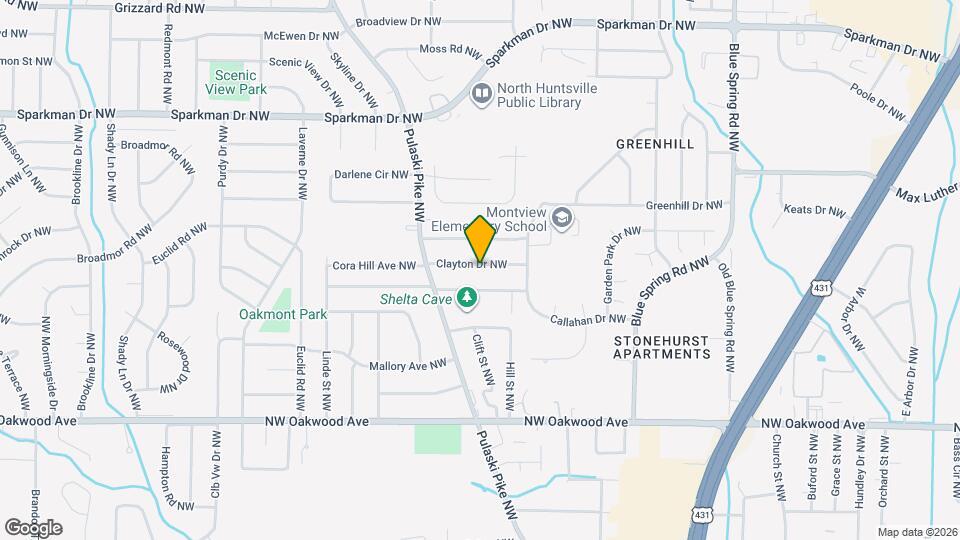 2725 Clayton Dr NW Map and Location Details