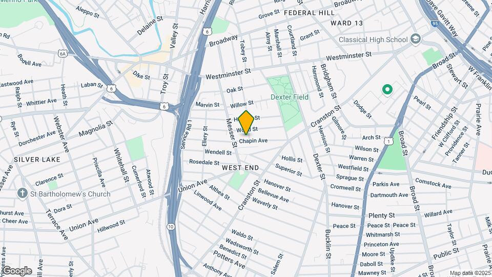 93 Chapin Ave Map and Location Details