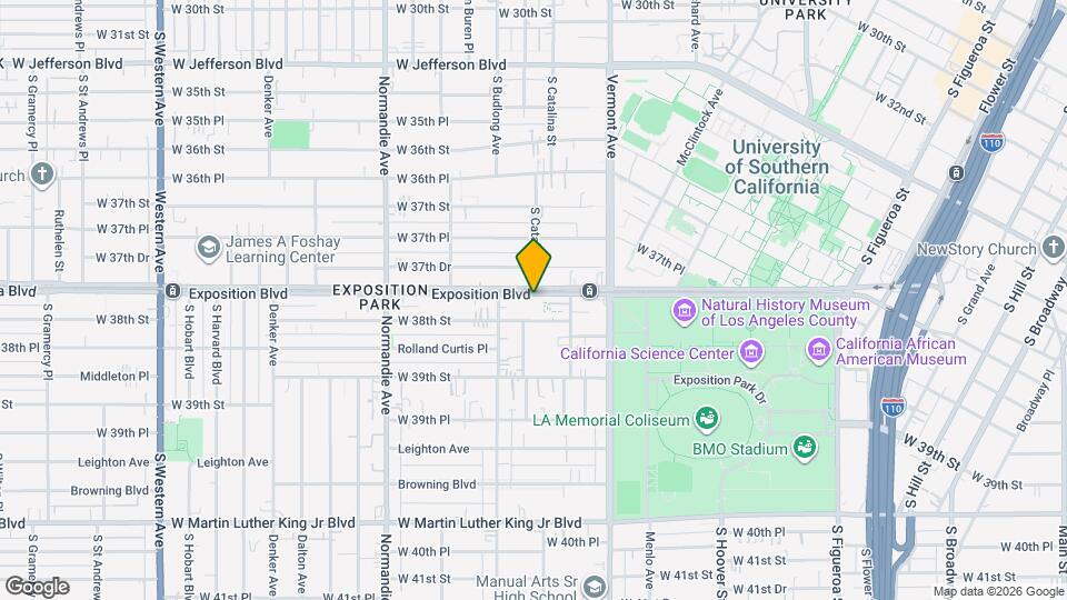 1100 Exposition Blvd Map and Location Details