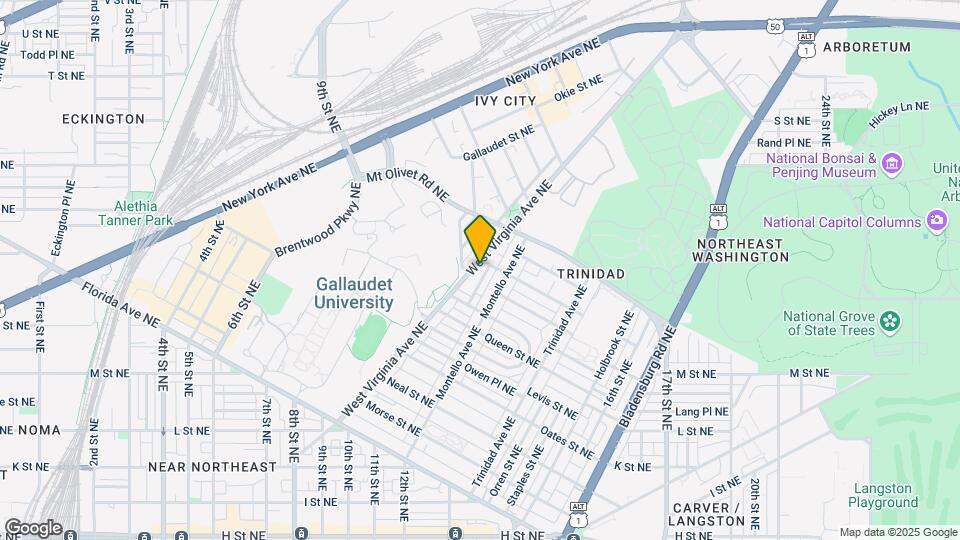 1643 W Virginia Ave NE Map and Location Details