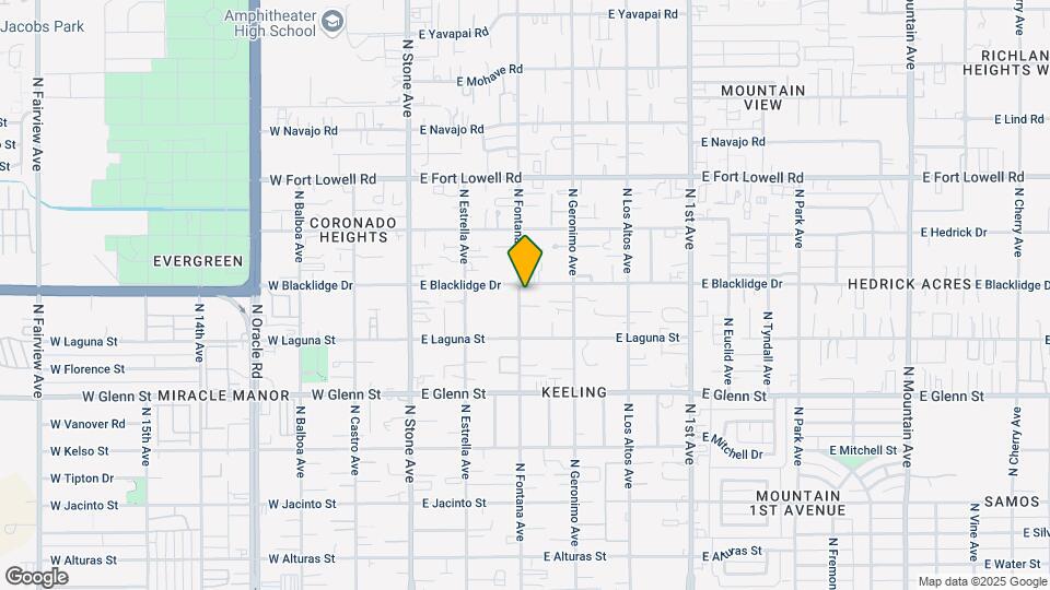 302-306 E Blacklidge Dr Map and Location Details