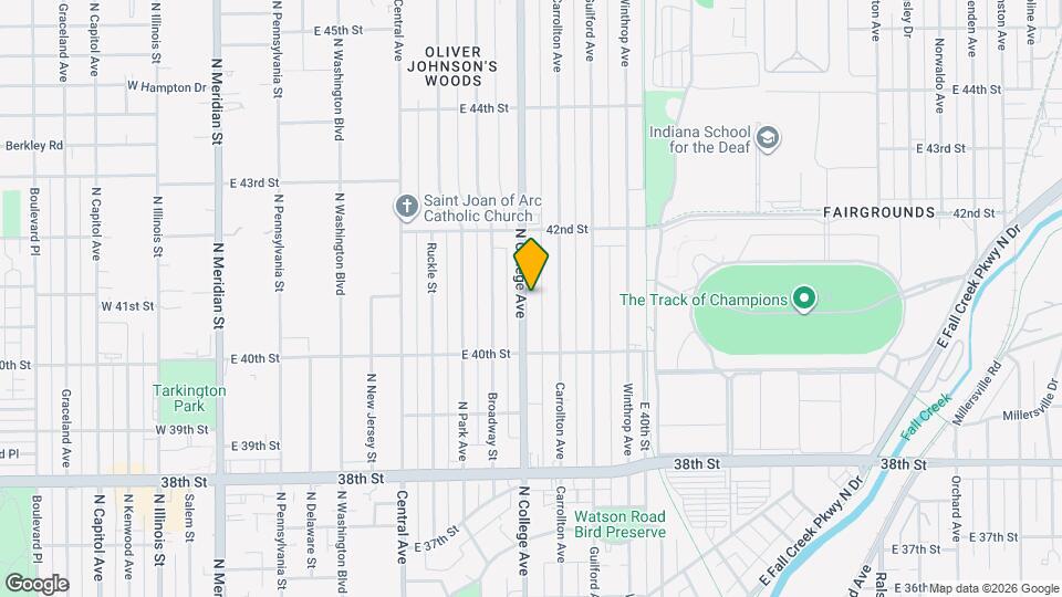 4071 N College Ave Map and Location Details