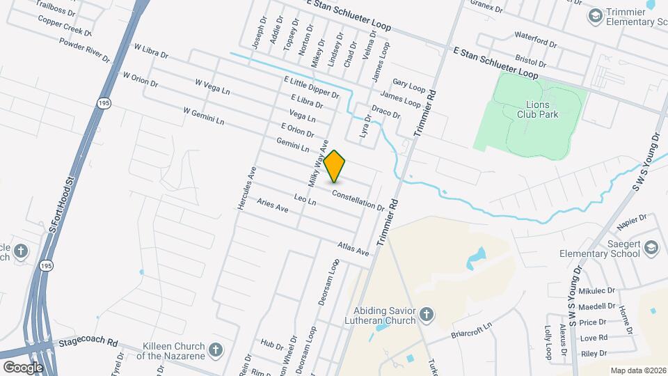 607 Constellation Dr Map and Location Details