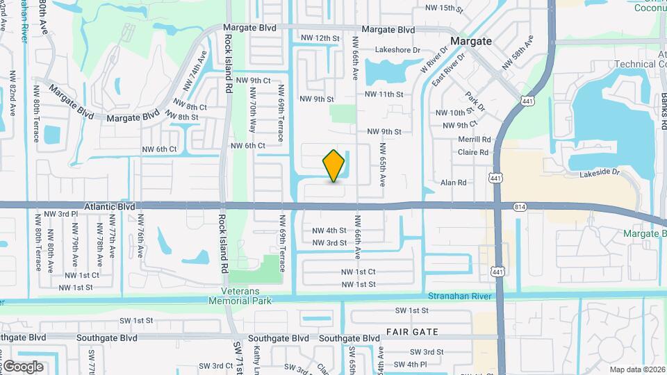 6720 NW 6th Ct Map and Location Details