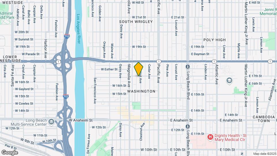 1633 Chestnut Ave Map and Location Details