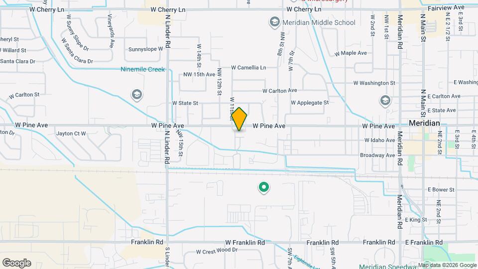 1027 W Pine Ave Map and Location Details