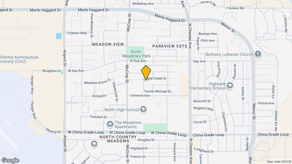 2928 Meadow Ridge Ave Map and Location Details