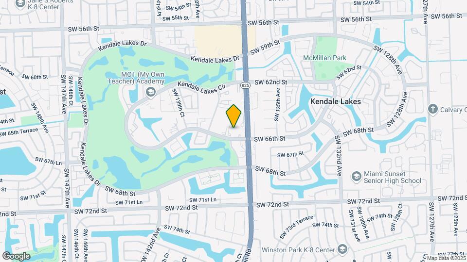 13715 Kendale Lakes Cir Mapa y Detalles de la Ubicación