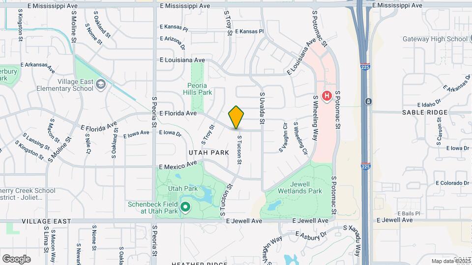 1503 S Tucson St Map and Location Details