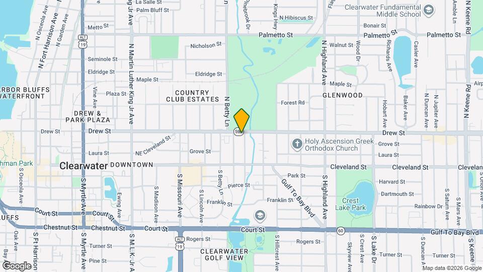 1325 Drew St, Unit upstairs Map and Location Details