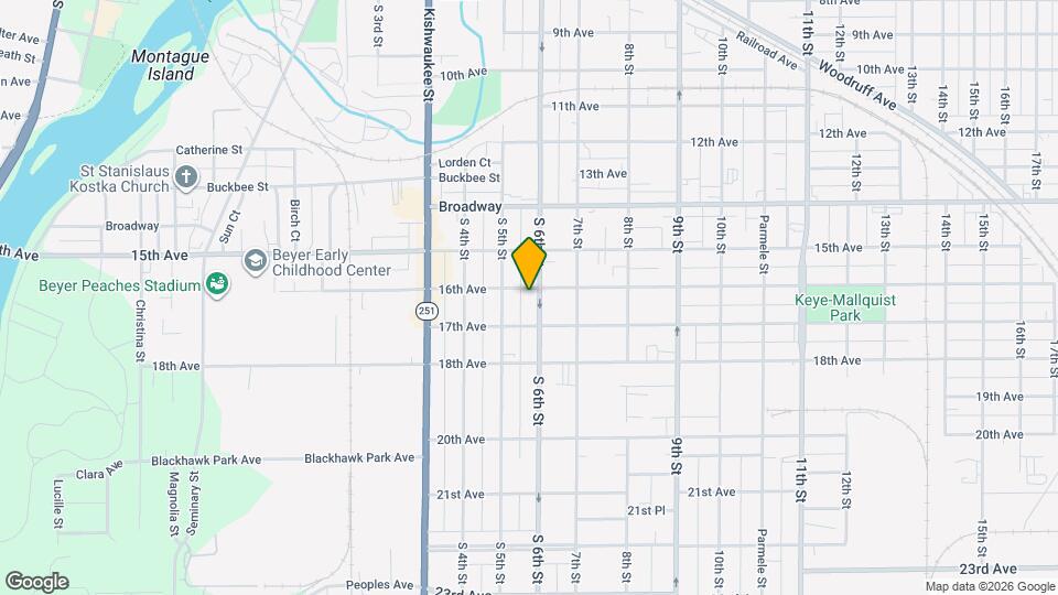 923 16th Ave Map and Location Details