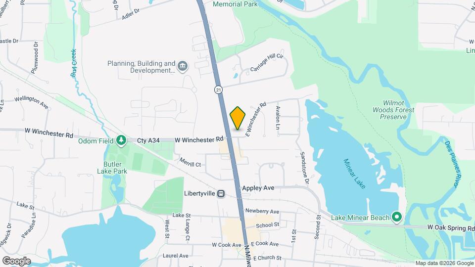 104 E Winchester Rd Mapa y Detalles de la Ubicación
