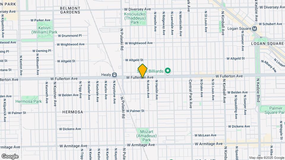 3853 W Fullerton Ave, Unit #2 Map and Location Details