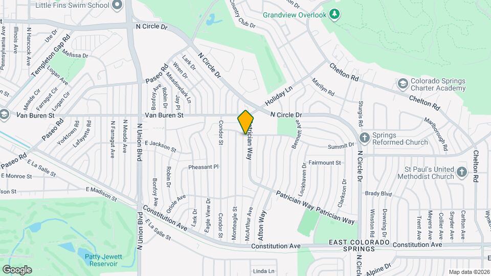 2322 Patrician Way Map and Location Details