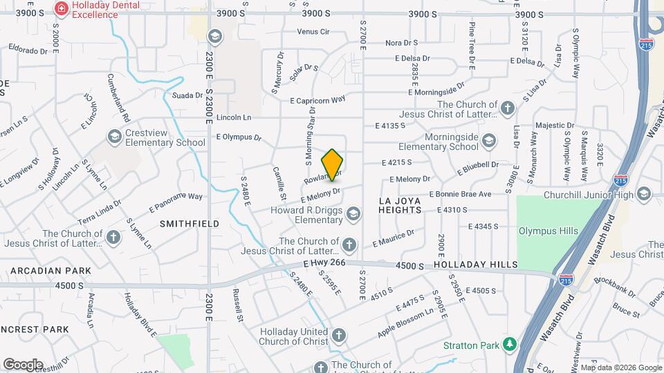 2627 E Melony Dr Map and Location Details