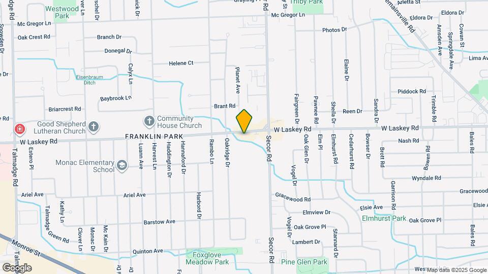 3355 W Laskey Rd Map and Location Details