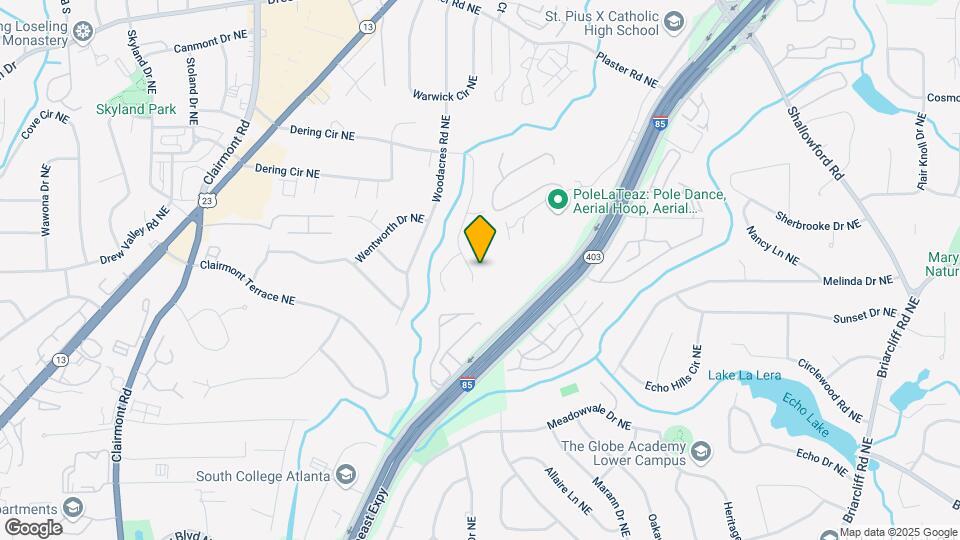 2304 Capehart Cir NE Map and Location Details