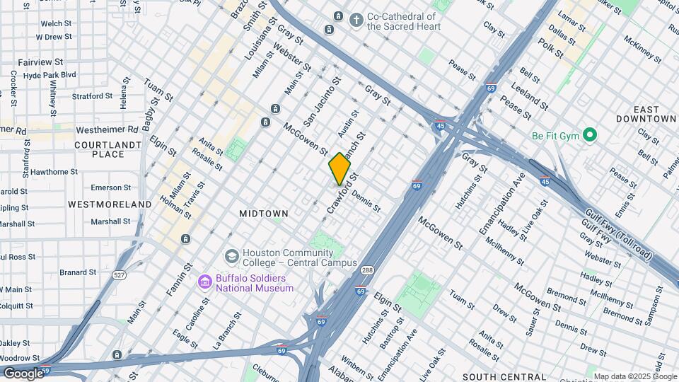 2714 Crawford St Mapa y Detalles de la Ubicación