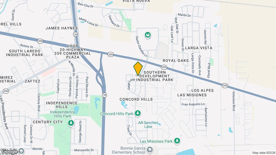 601 Concord Hills Blvd Mapa y Detalles de la Ubicación