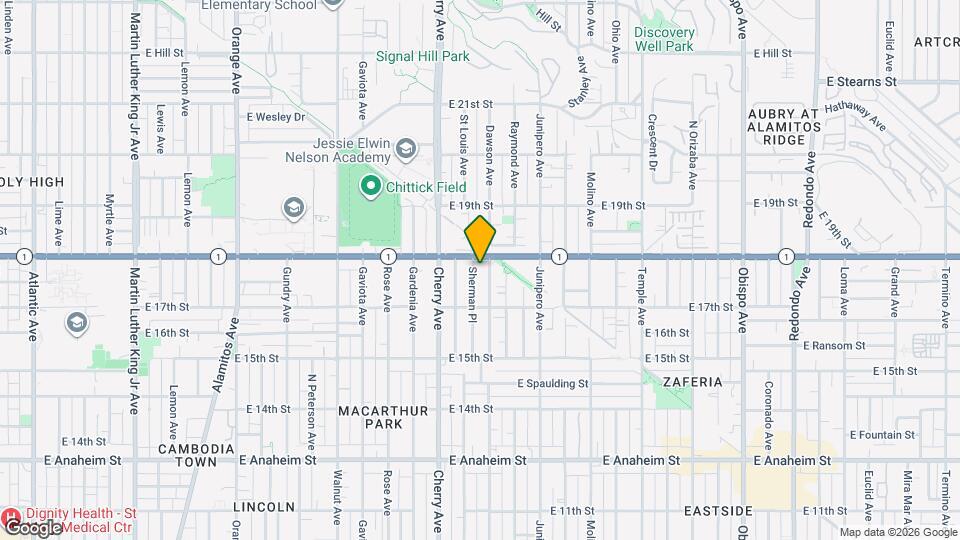 1772 Sherman Pl, Unit B Map and Location Details