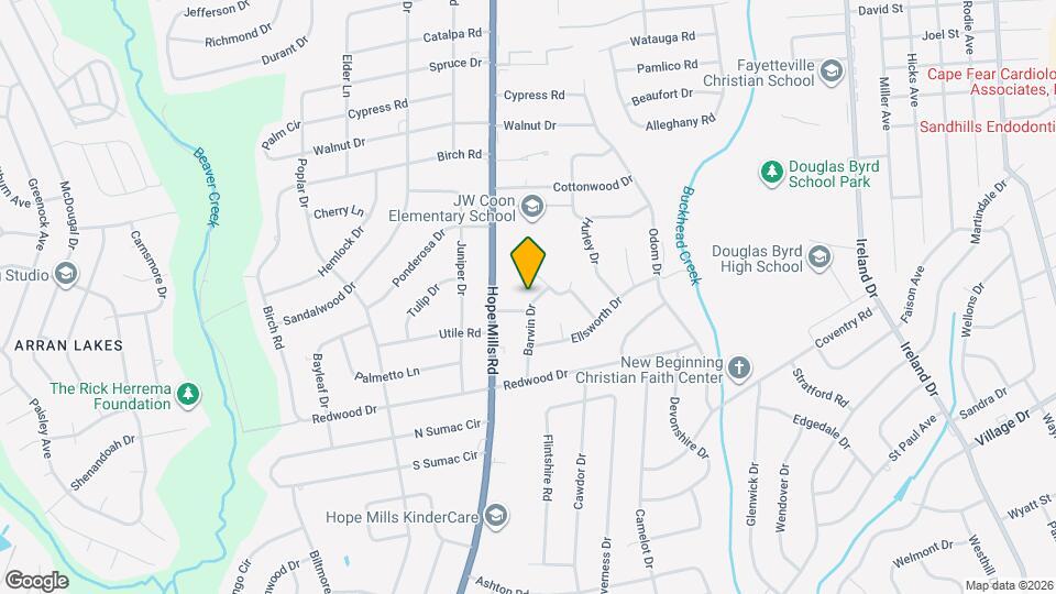 1104 Barwin Dr Map and Location Details