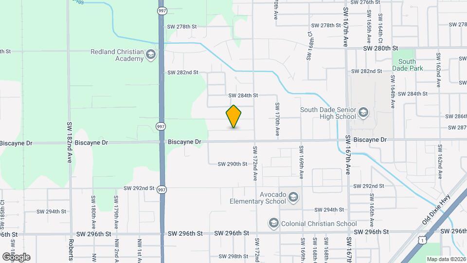 17274 SW 287th St Map and Location Details
