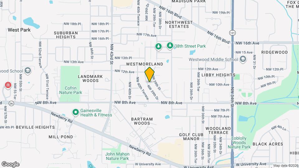 1009 NW 39th Dr Map and Location Details