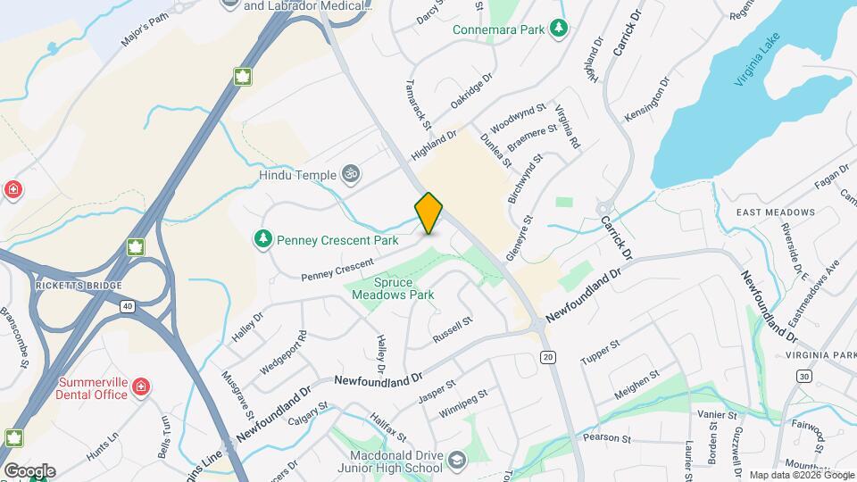 13 Penney Crescent Map and Location Details