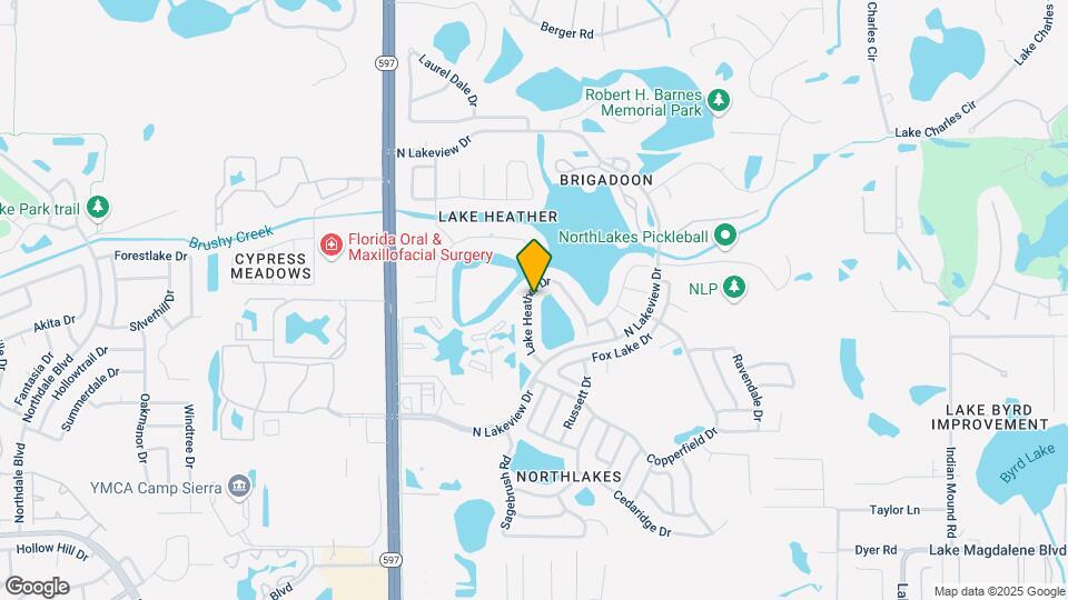 16505 Lake Heather Dr Map and Location Details