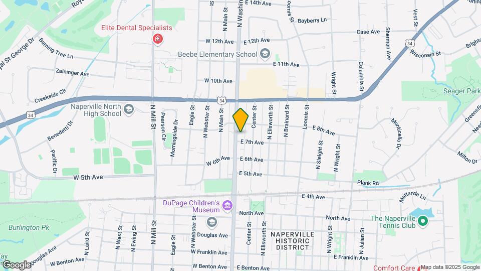 720 N Washington St Map and Location Details