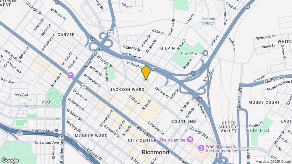 619 N 1st St Map and Location Details