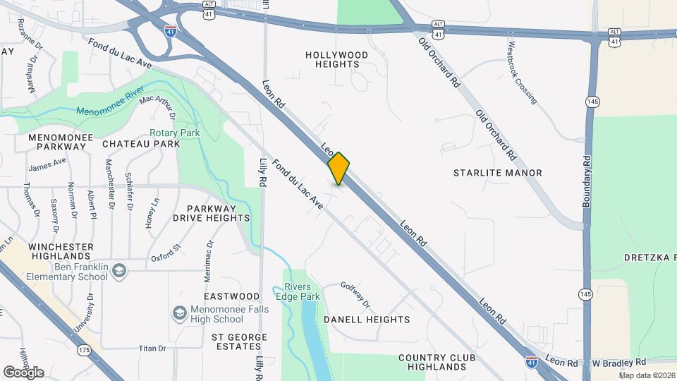 N83W13682-W13682 Fond du Lac Ave Map and Location Details