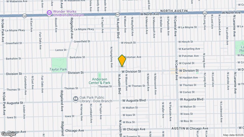 1213 N Austin Blvd, Unit 1 Mapa y Detalles de la Ubicación