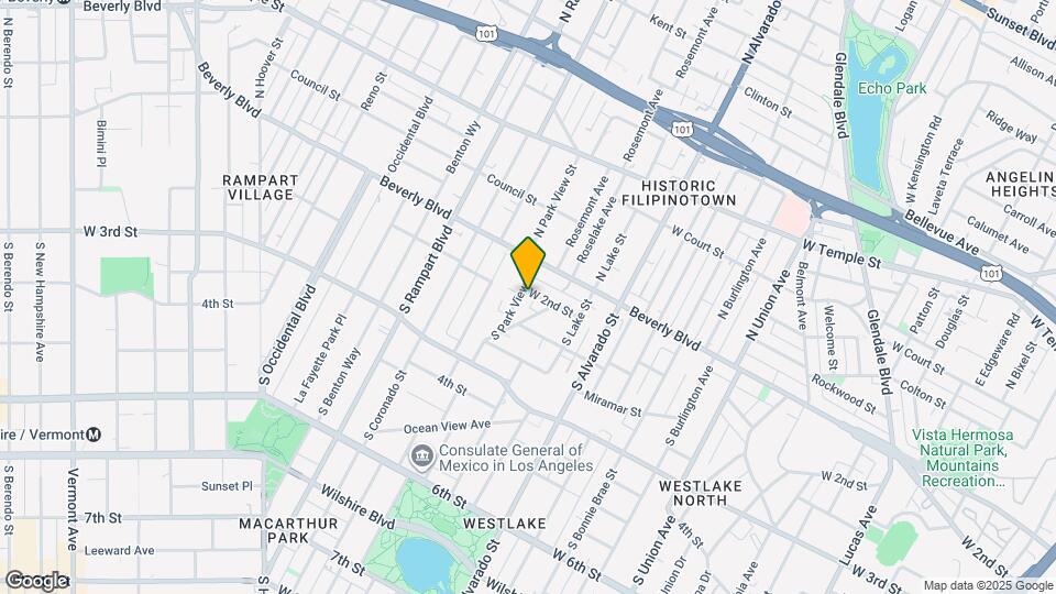 208 S Park View St Map and Location Details