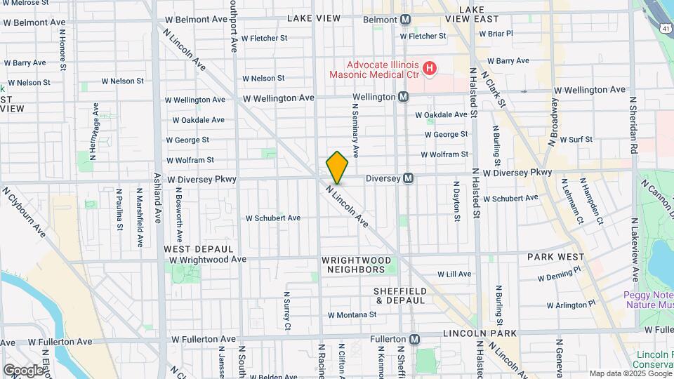 2755 N Lincoln Ave Map and Location Details